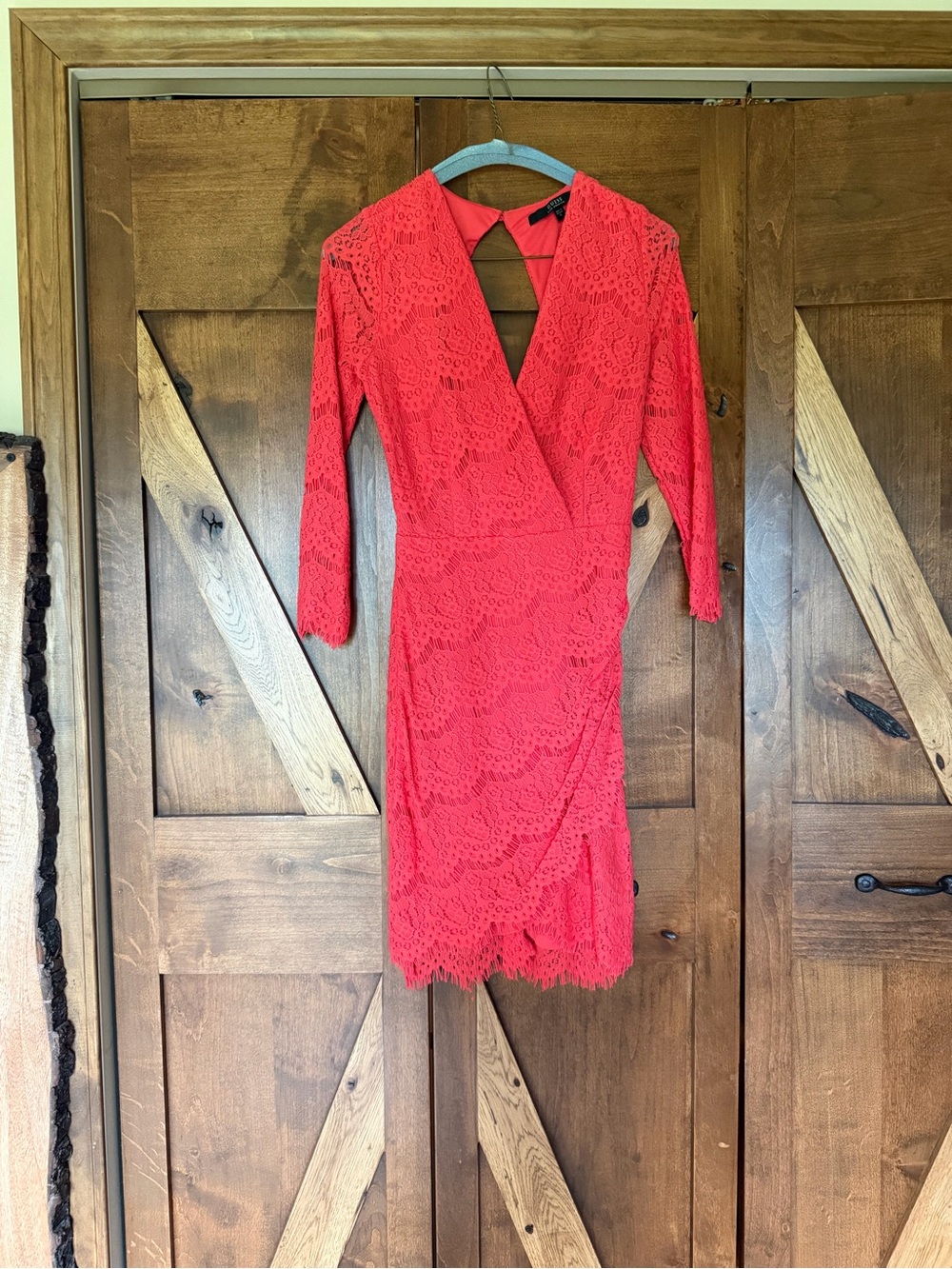 Lace Wrap-Style Women's Dress